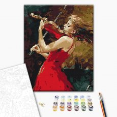 Картина по номерам Девушка со скрипкой, Brushme (40х50 см)