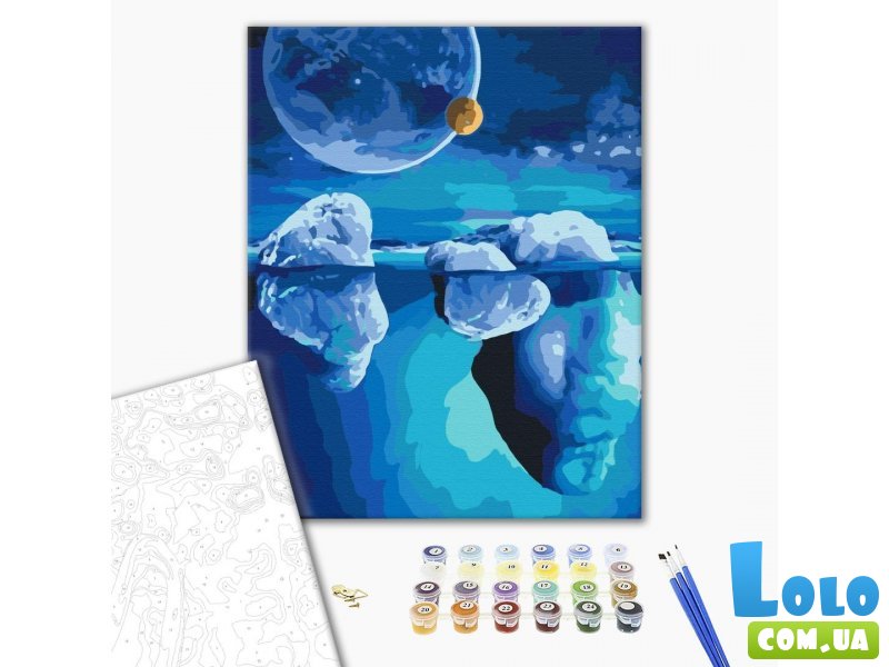 Картина по номерам Космос ледников, Brushme (40х50 см)