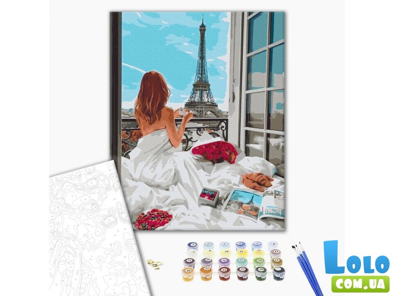 Картина по номерам Парижское утро, Brushme (40х50 см)