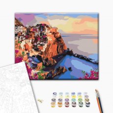 Картина по номерам Яркие краски Сицилии, Brushme (30х40 см)