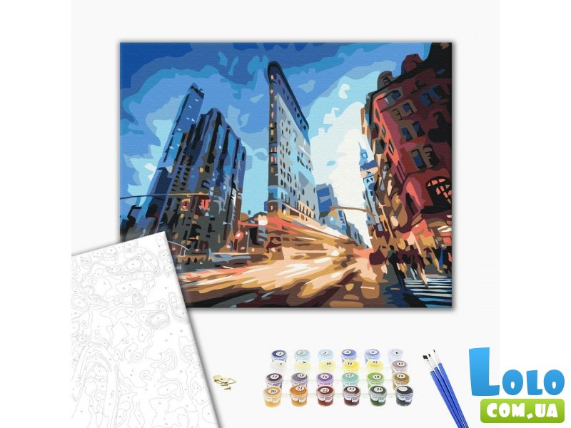 Картина по номерам Городская жизнь, Brushme (40х50 см)