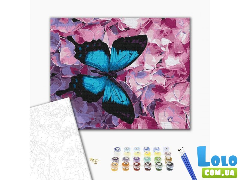 Картина по номерам Бабочка на цветах, Brushme (40х50 см)