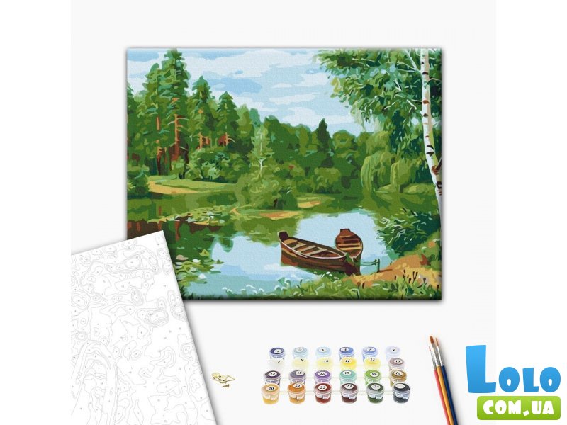 Картина по номерам Лесное озеро, Brushme (40х50 см)