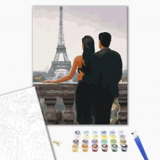 Картина по номерам Желаемый Париж, Brushme (40х50 см)