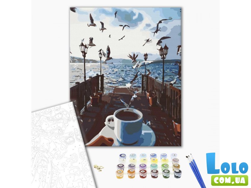 Картина по номерам Море кофе, Brushme (40х50 см)