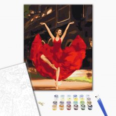 Картина по номерам Страстная балерина, Brushme (40х50 см)