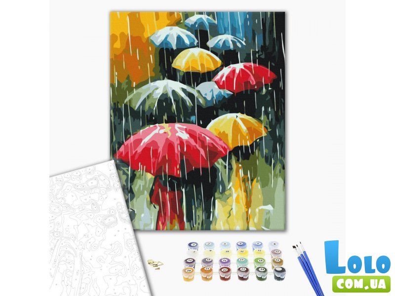Картина по номерам Цветной дождь, Brushme (40х50 см)