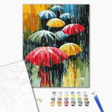 Картина по номерам Цветной дождь, Brushme (40х50 см)