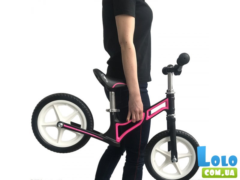 Беговел Moov, MoMi (розовый с черным)