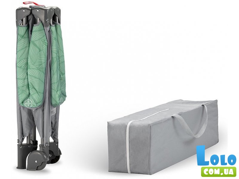 Манеж Mamu, MoMi (серый с зеленым)