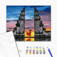 Картина по номерам Путешественница на Бали, Brushme (40х50 см)