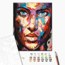 Картина по номерам Портрет в красках, Brushme (40х50 см)