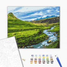 Картина по номерам Альпийский луг, Brushme (40х50 см)