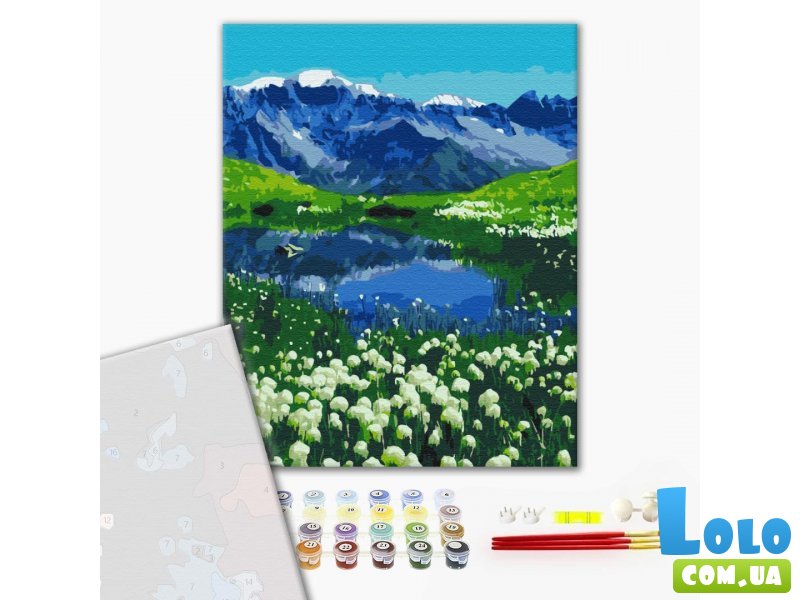 Премиум картина по номерам Альпийские луга, Brushme (40х50 см)