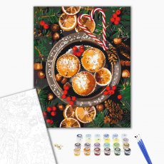 Картина по номерам Рождественские вкусняшки, Brushme (40х50 см)