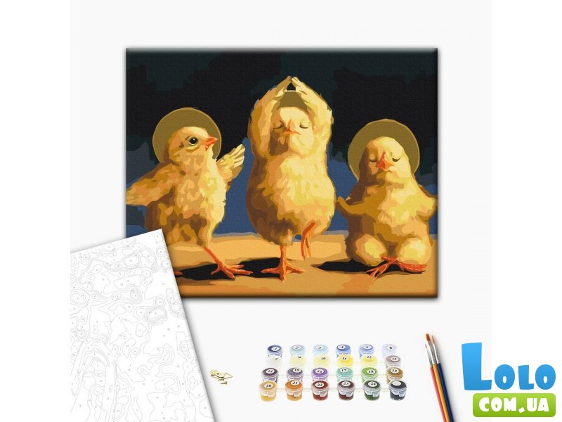 Картина по номерам Духовные цыплята ©Lucia Heffernan, Brushme (40х50 см)
