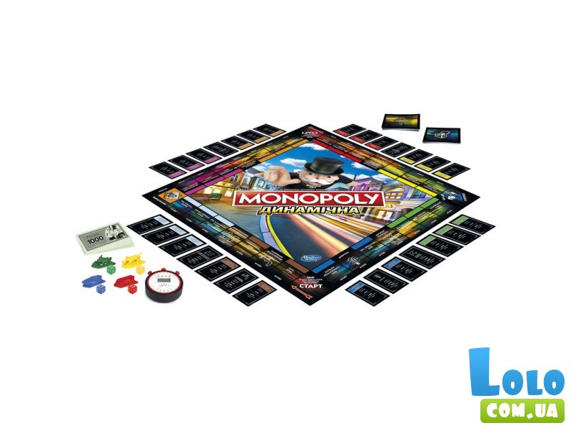 Настольная игра Монополия Гонка, Hasbro Gaming, украинская версия