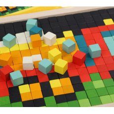 Деревянная мозаика Машины, Cubika, 400 эл.