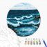 Картина по номерам круглая Океанские волны, Brushme (40 см)