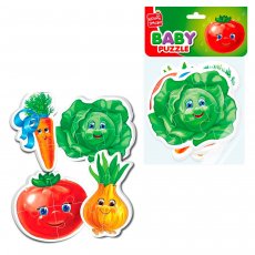 Беби пазлы Овощи, Vladi Toys, 16 эл.