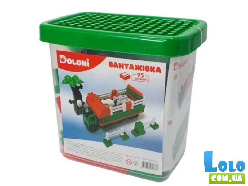 Конструктор Грузовая машина, Doloni Toys (013888/10), 95 дет.