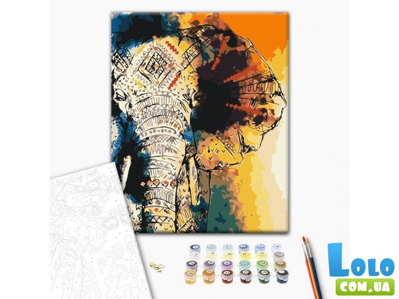 Картина по номерам Узор слона, Brushme (40х50 см)