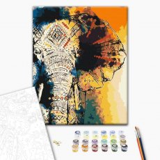 Картина по номерам Узор слона, Brushme (40х50 см)