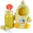 Термос детский с трубочкой в чехле Уточка (желтый), 500 мл