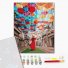 Премиум картина по номерам Аллея зонтиков, Brushme (40х50 см)