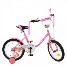 Велосипед двухколесный Flower Pink, Profi, 18" (розовый)