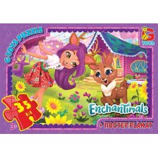 Пазл Enchantimals, G-Toys, 35 эл.