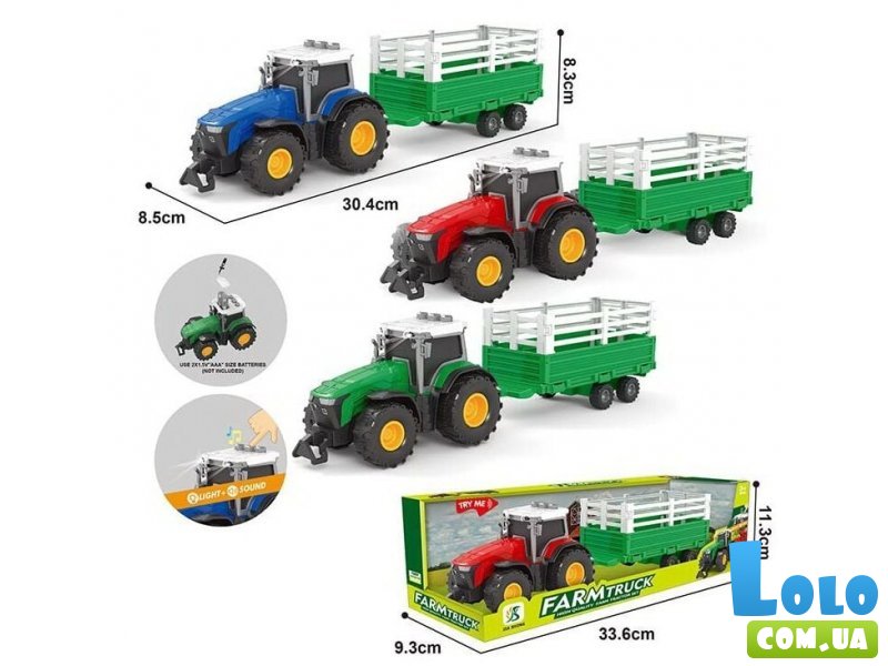 Трактор с прицепом (в ассортименте)