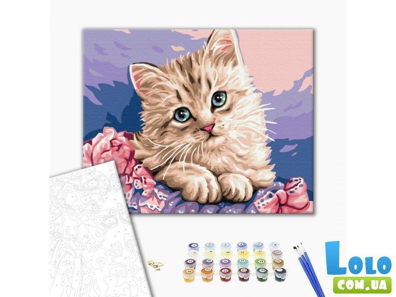 Картина по номерам Синеглазый котенок, Brushme (40х50 см)