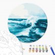Картина по номерам круглая Волна, Brushme (40 см)