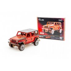 Деревянный 3D конструктор Джип, Puzzleok (25162), 162 дет.