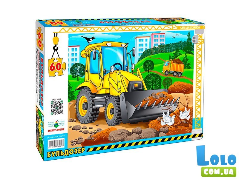 Пазлы Бульдозер, Энергия Плюс, 60 эл.