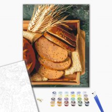 Картина по номерам Душистый хлеб, Brushme (40х50 см)
