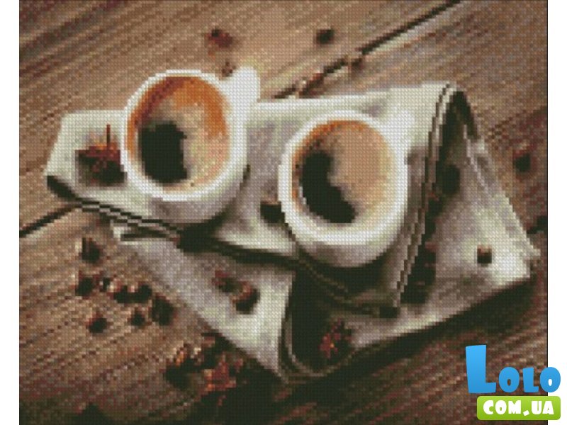 Алмазная мозаика Крепкий кофе на двоих, Strateg (30х40 см)