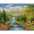 Алмазная мозаика Горный водопад, Strateg (30х40 см)