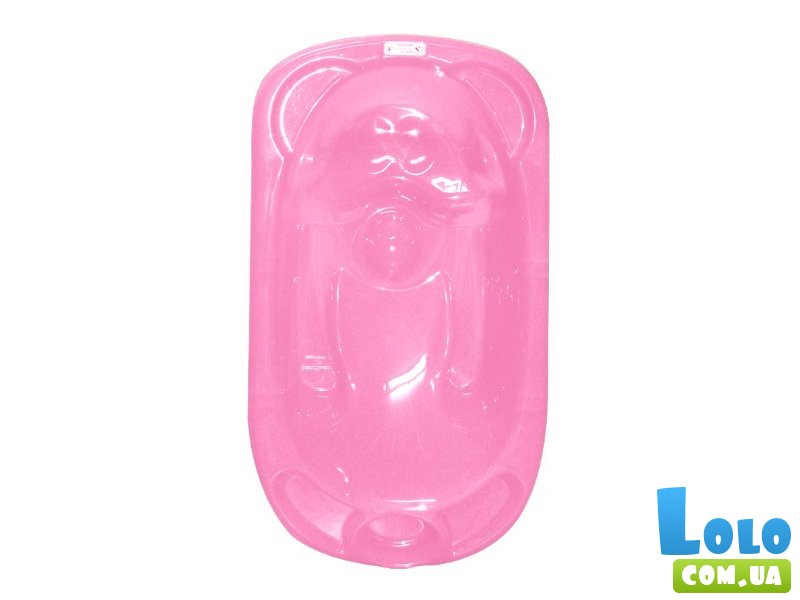 Ванночка анатомическая+подставка Lorelli (розовая)