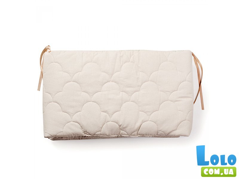 Бампер стеганный в кроватку Premium 200, Twins (бежевый)