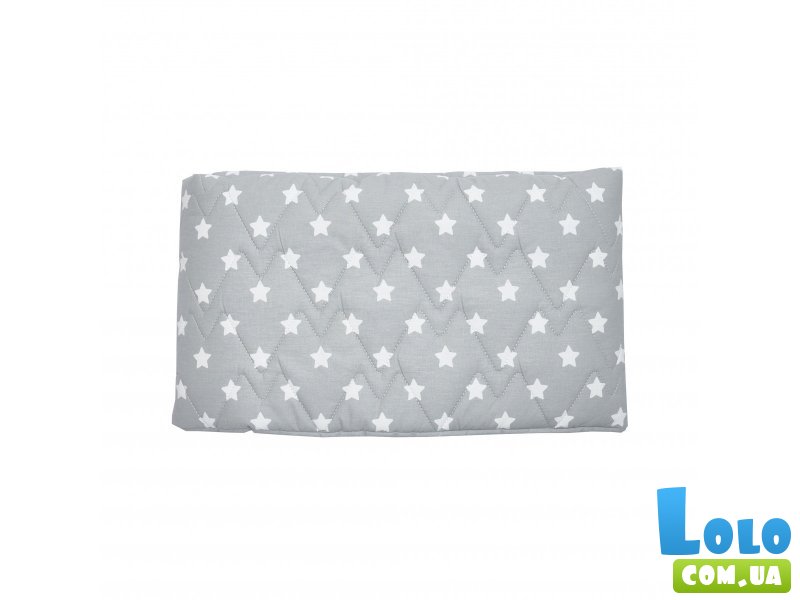 Бампер стеганный в кроватку Premium 200, Twins (серый)