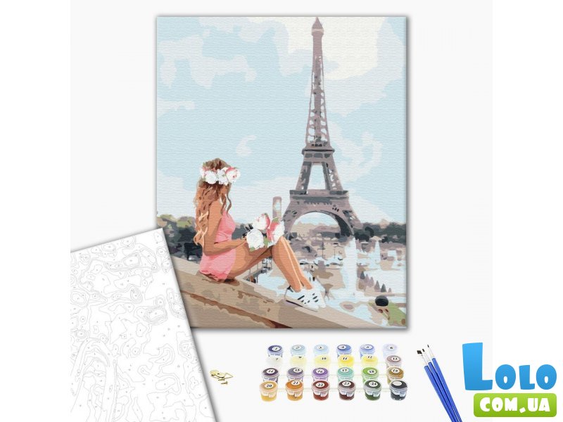 Картина по номерам Летом в Париже, Brushme (40х50 см)