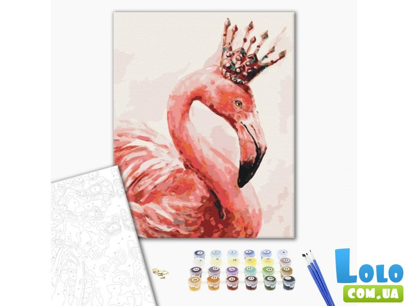 Картина по номерам Королевский фламинго, Brushme (40х50 см)