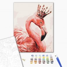 Картина по номерам Королевский фламинго, Brushme (40х50 см)