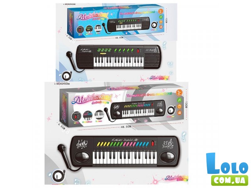 Детский синтезатор с микрофоном (в ассортименте)