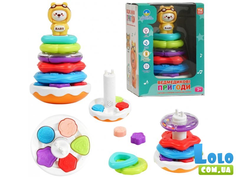 Пирамидка-сортер Мишкины приключения, TK Group