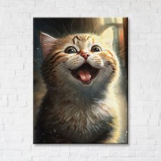 Постер Котик-пушистик ©Марианна Пащук, Brushme (40х50 см)