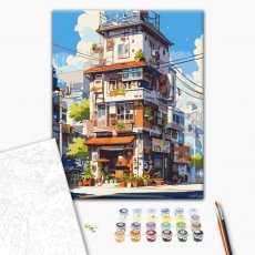 Картина по номерам Токийские апартаменты, Brushme (40х50 см)