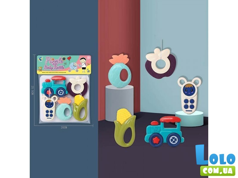 Набор погремушек с прорезывателями